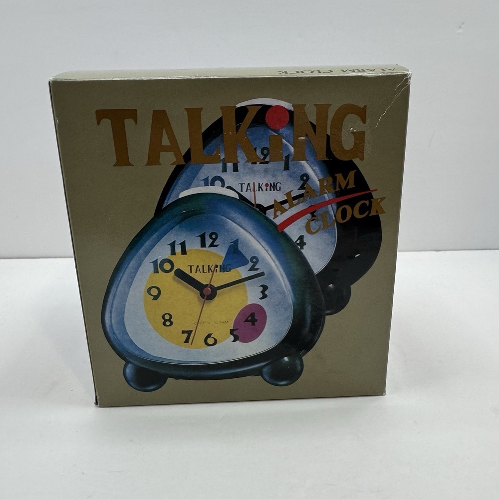 Retro Talking Clock Ultmost - Battery Operated 1980s NOS Tested Working Vintage
